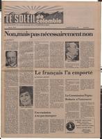 Le Soleil de Colombie, January 27, 1978