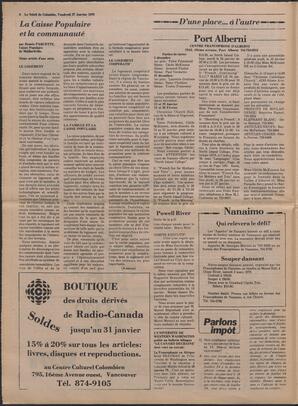 Le Soleil de Colombie, January 27, 1978, page 6