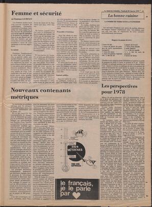 Le Soleil de Colombie, January 20, 1978, page 21