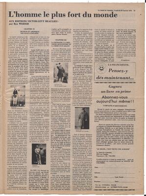 Le Soleil de Colombie, January 20, 1978, page 19
