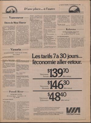 Le Soleil de Colombie, January 20, 1978, page 3