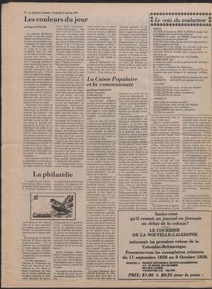 Le Soleil de Colombie, January 13, 1978, page 20