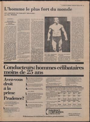 Le Soleil de Colombie, January 6, 1978, page 15
