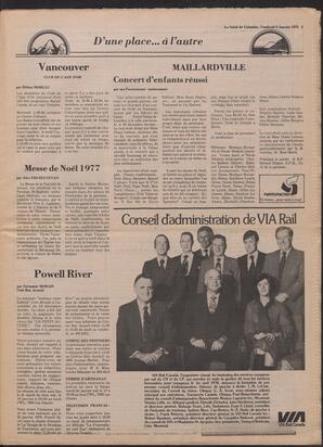 Le Soleil de Colombie, January 6, 1978, page 3