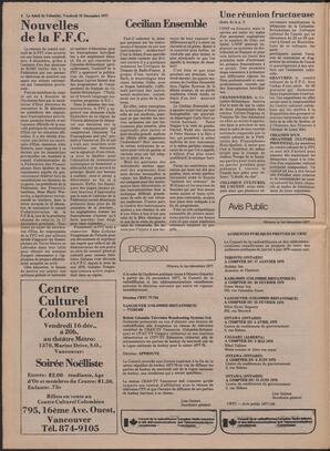 Le Soleil de Colombie, December 16, 1977, page 8