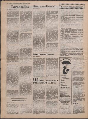 Le Soleil de Colombie, December 9, 1977, page 16
