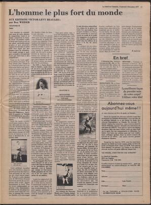 Le Soleil de Colombie, December 9, 1977, page 15