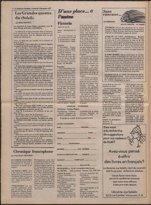 Le Soleil de Colombie, December 9, 1977, page 4