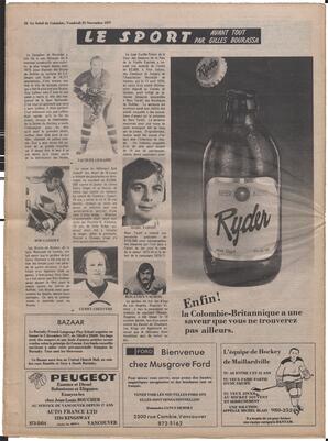 Le Soleil de Colombie, November 25, 1977, page 28