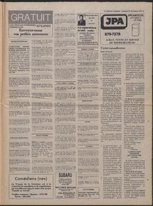 Le Soleil de Colombie, November 18, 1977, page 19