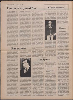 Le Soleil de Colombie, November 18, 1977, page 12