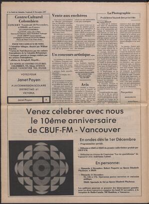 Le Soleil de Colombie, November 18, 1977, page 8
