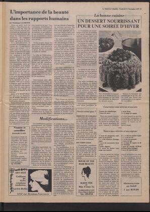 Le Soleil de Colombie, November 11, 1977, page 17