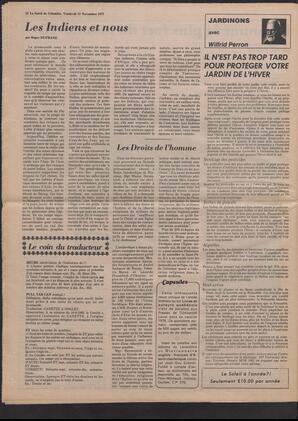 Le Soleil de Colombie, November 11, 1977, page 16