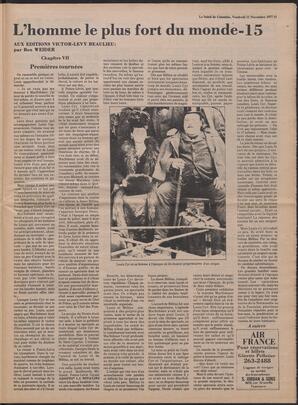 Le Soleil de Colombie, November 11, 1977, page 15