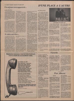 Le Soleil de Colombie, November 11, 1977, page 6