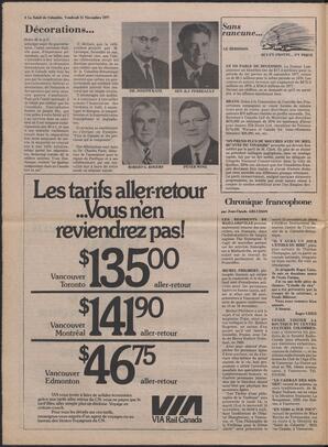 Le Soleil de Colombie, November 11, 1977, page 4