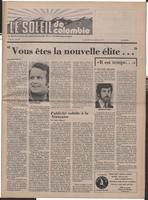 Le Soleil de Colombie, November 4, 1977