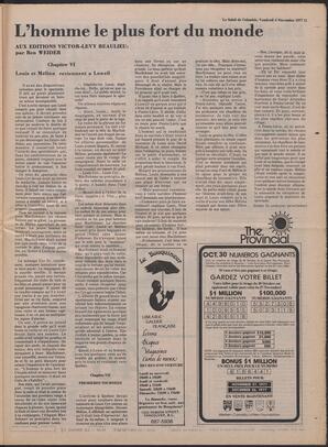 Le Soleil de Colombie, November 4, 1977, page 11