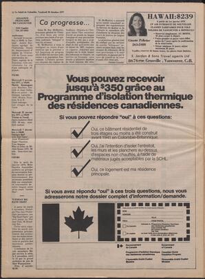 Le Soleil de Colombie, October 28, 1977, page 12