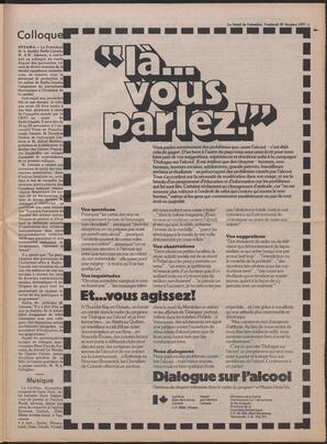 Le Soleil de Colombie, October 28, 1977, page 11