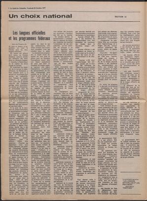 Le Soleil de Colombie, October 28, 1977, page 8