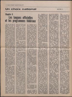 Le Soleil de Colombie, October 28, 1977, page 6