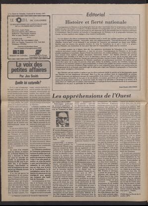 Le Soleil de Colombie, October 28, 1977, page 2