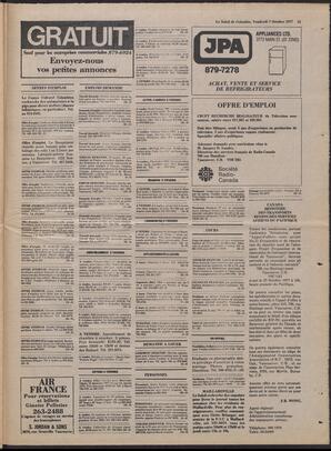 Le Soleil de Colombie, October 7, 1977, page 15