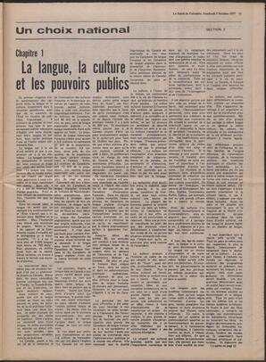 Le Soleil de Colombie, October 7, 1977, page 11