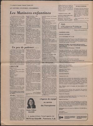 Le Soleil de Colombie, October 7, 1977, page 8