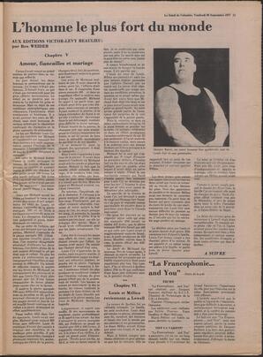 Le Soleil de Colombie, September 30, 1977, page 15