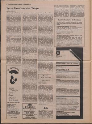 Le Soleil de Colombie, September 30, 1977, page 6