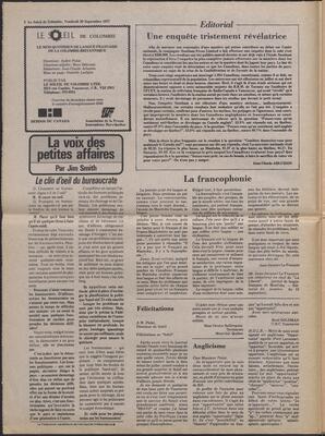 Le Soleil de Colombie, September 30, 1977, page 2