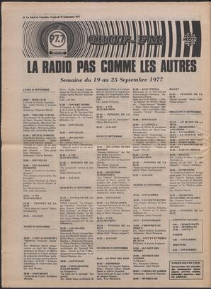 Le Soleil de Colombie, September 16, 1977, page 18