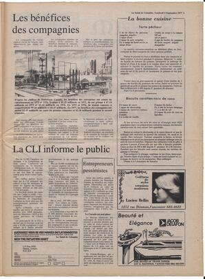 Le Soleil de Colombie, September 9, 1977, page 17