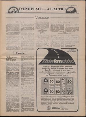 Le Soleil de Colombie, September 9, 1977, page 3
