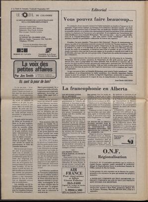 Le Soleil de Colombie, September 9, 1977, page 2