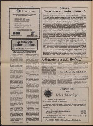 Le Soleil de Colombie, September 2, 1977, page 2