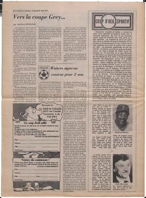 Le Soleil de Colombie, August 26, 1977, page 20