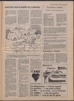 Le Soleil de Colombie, August 26, 1977, page 17
