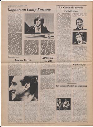 Le Soleil de Colombie, August 26, 1977, page 12