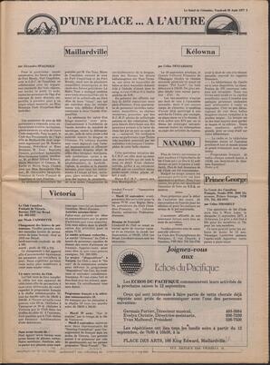 Le Soleil de Colombie, August 26, 1977, page 3