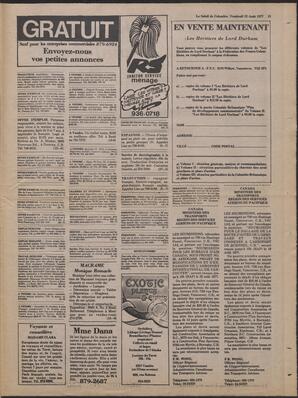 Le Soleil de Colombie, August 12, 1977, page 18