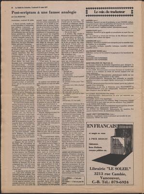 Le Soleil de Colombie, August 12, 1977, page 15