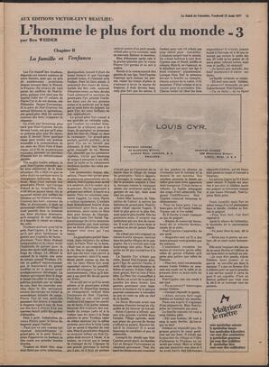 Le Soleil de Colombie, August 12, 1977, page 14
