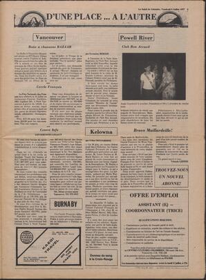 Le Soleil de Colombie, July 8, 1977, page 3