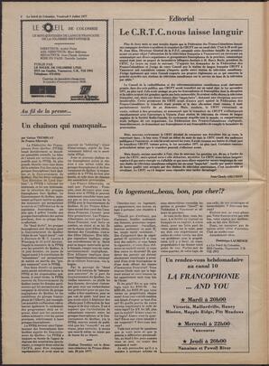 Le Soleil de Colombie, July 8, 1977, page 2