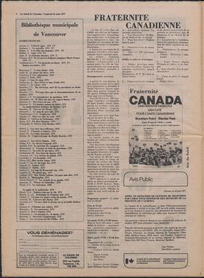 Le Soleil de Colombie, June 24, 1977, page 8