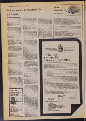 Le Soleil de Colombie, June 17, 1977, page 4